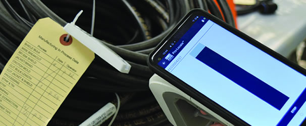 The Pro-Locate feature uses mobile RFID readers and smartphones to locate a single product on the factory floor 